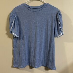 NWOT blue dressy sleeve top